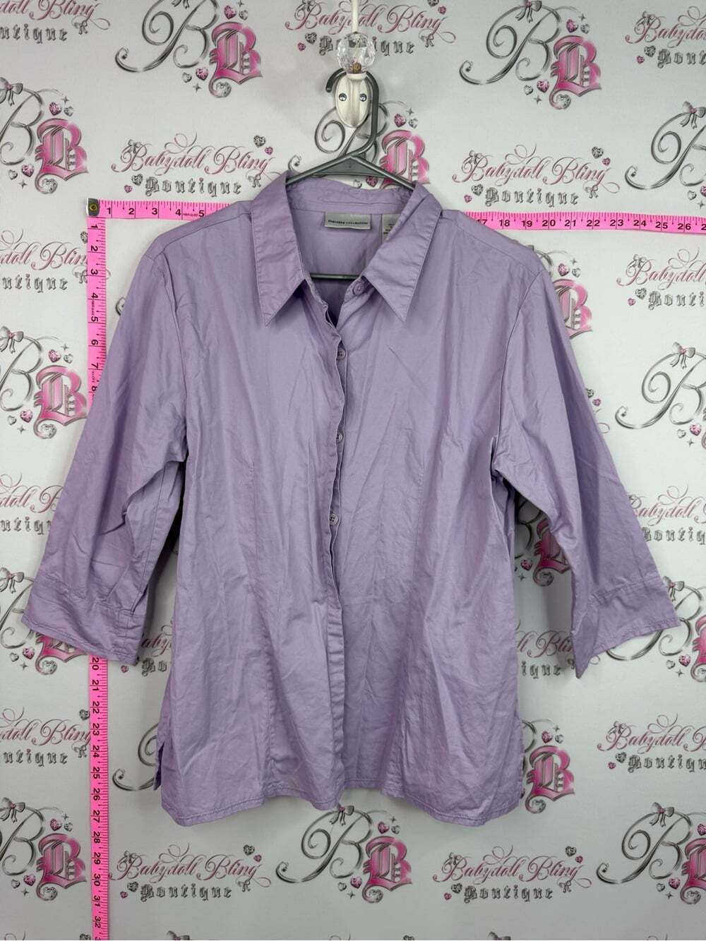Shirt Lavender Button-Down Collared Shirt - Classic Work-to-Weekend Top